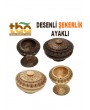 ŞEKERLİK DESENLİ  AYAKLI 